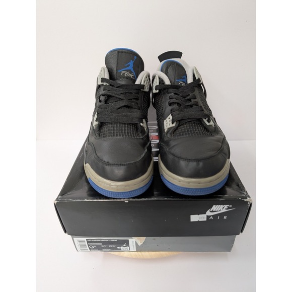 AUTHENTIC 307497 006 Jordan 4 Retro‎ Motorsports Alternate 2017 Mens 9.5 Black - Picture 3 of 11